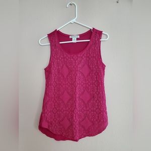 Magenta Sleeveless Top